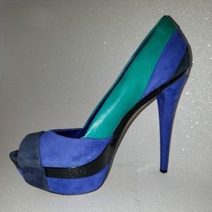 Jessica Simpson Platform Heels: Black, Green, Blue